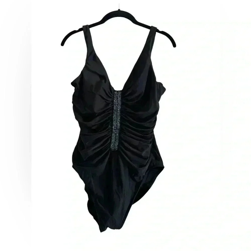 Miraclesuit Jewel Box Ruched One Piece Swimsuit